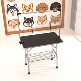 36 Inch Professional Dog Pet Grooming Table Adjustable Heavy Duty Portable (Option: Black)